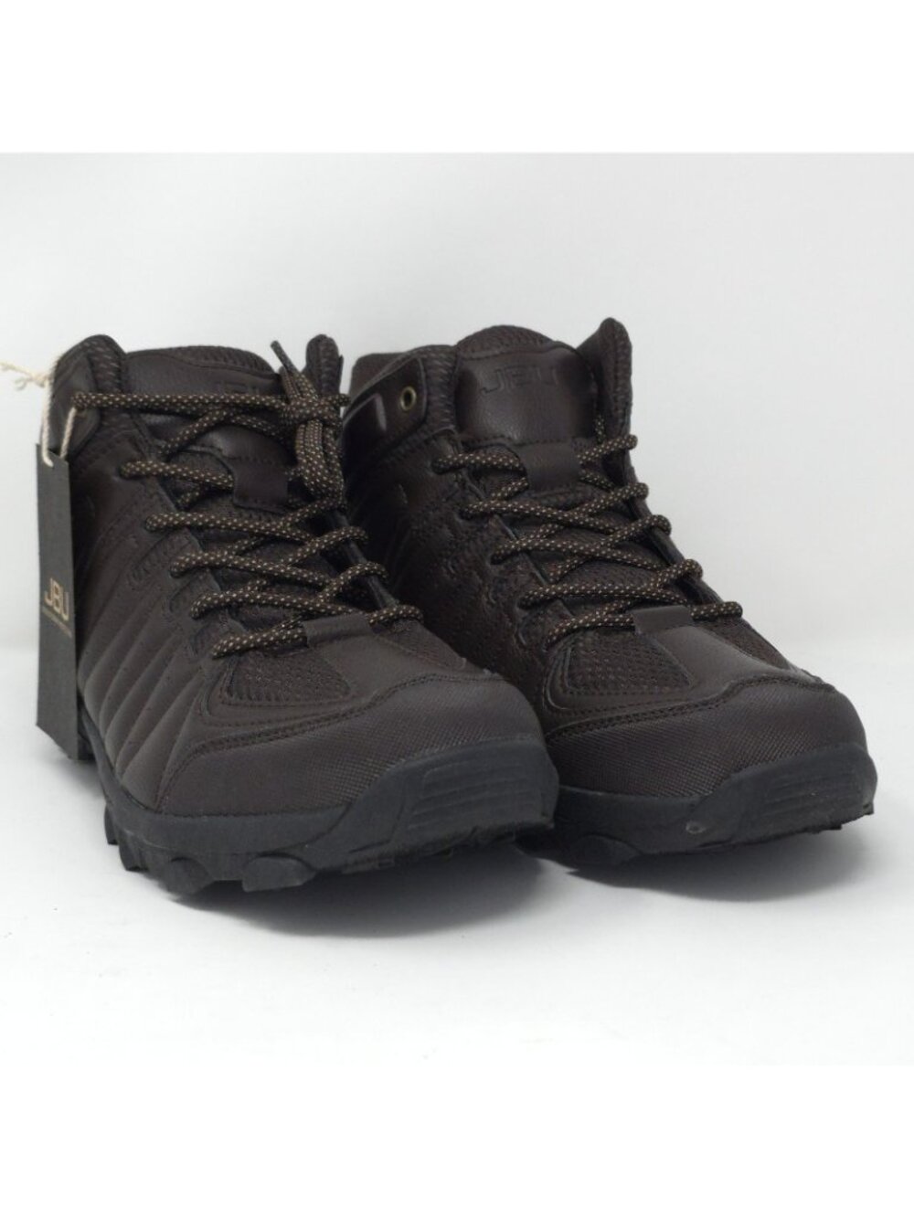 New JBU Torrence Brown Water Resistant Lace-Up Hiking Boots Men’s 10M - Picture 2 of 7
